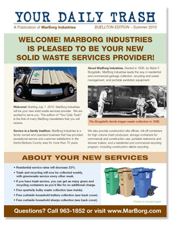 Marborg newsletter